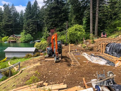 May 15, 2021 Cabin foundation