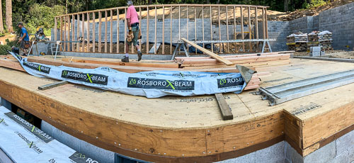 June 30, 2021 Framing begins